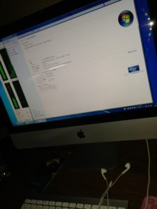 iMac上でWindows7を起動